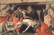 Sandro Botticelli Lament for Christ Dead,with St Jerome,St Paul and St Peter oil painting on canvas